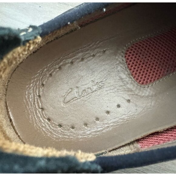 CLARKS Black Leather Slip-On Loafer 36595 Comfort Casual Dress Mens Sz 10.5M - Picture 4 of 12